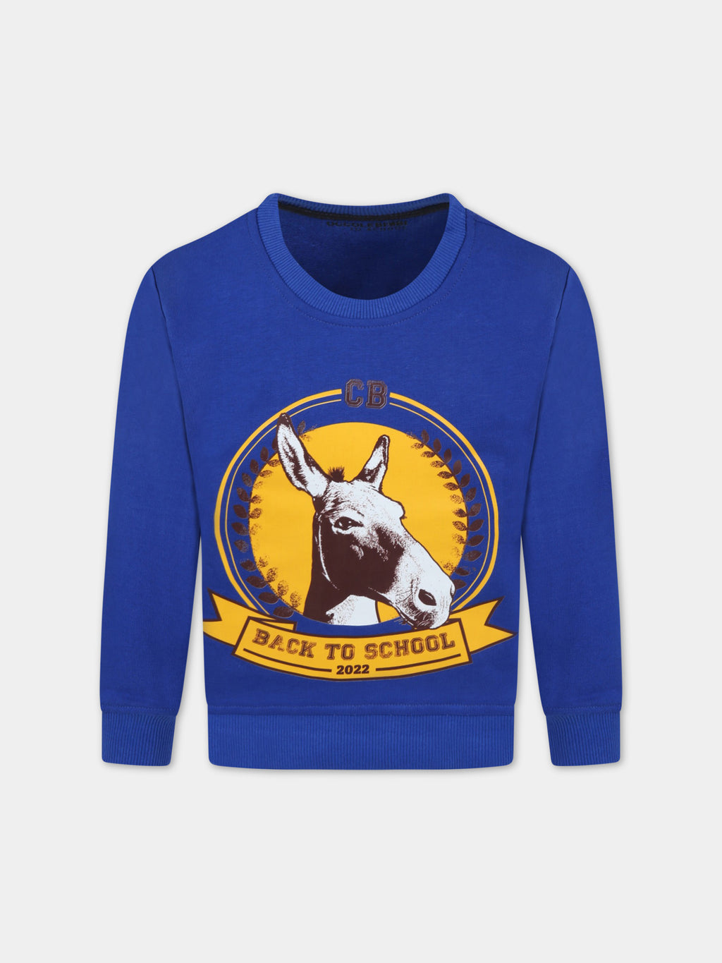 Sweat-shirt bleu  Back To School  pour enfants