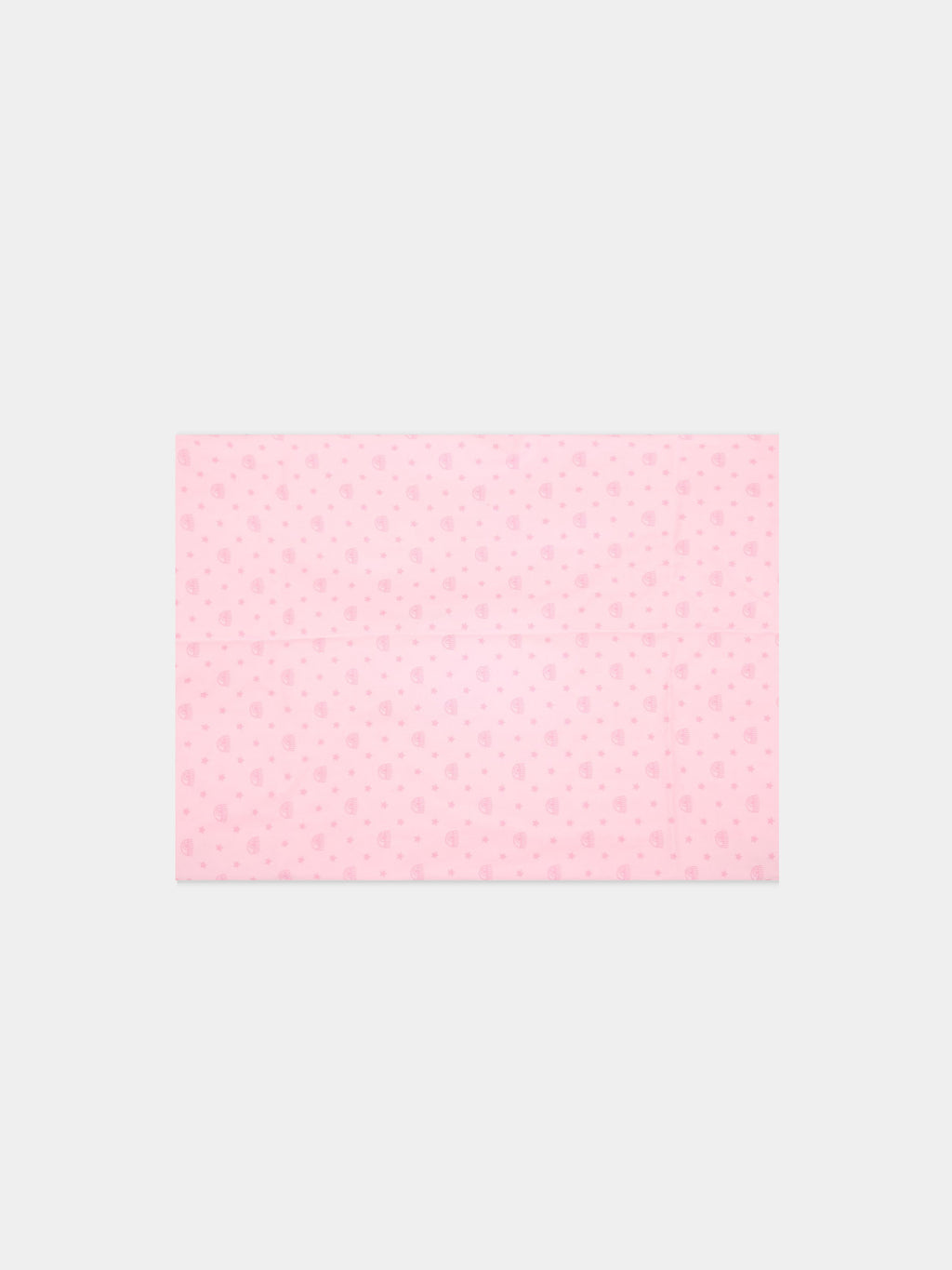 Pink changing mat cover for baby girl with logo