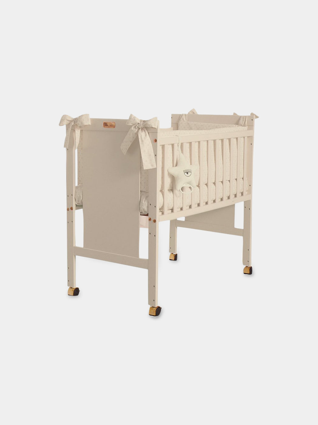 Ivory Mini-me crib for babykids with logo