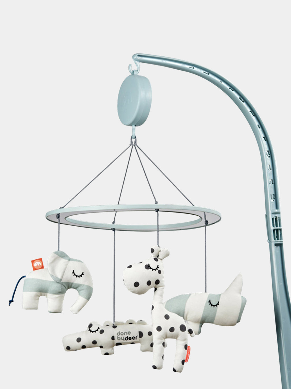 Light blue musical carousel for baby kids