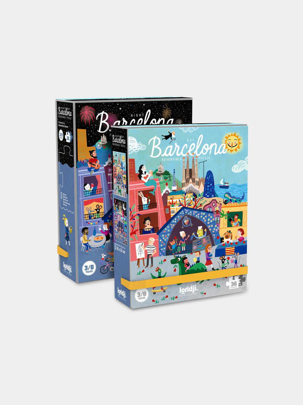 Multicolor puzzle with Barcelona