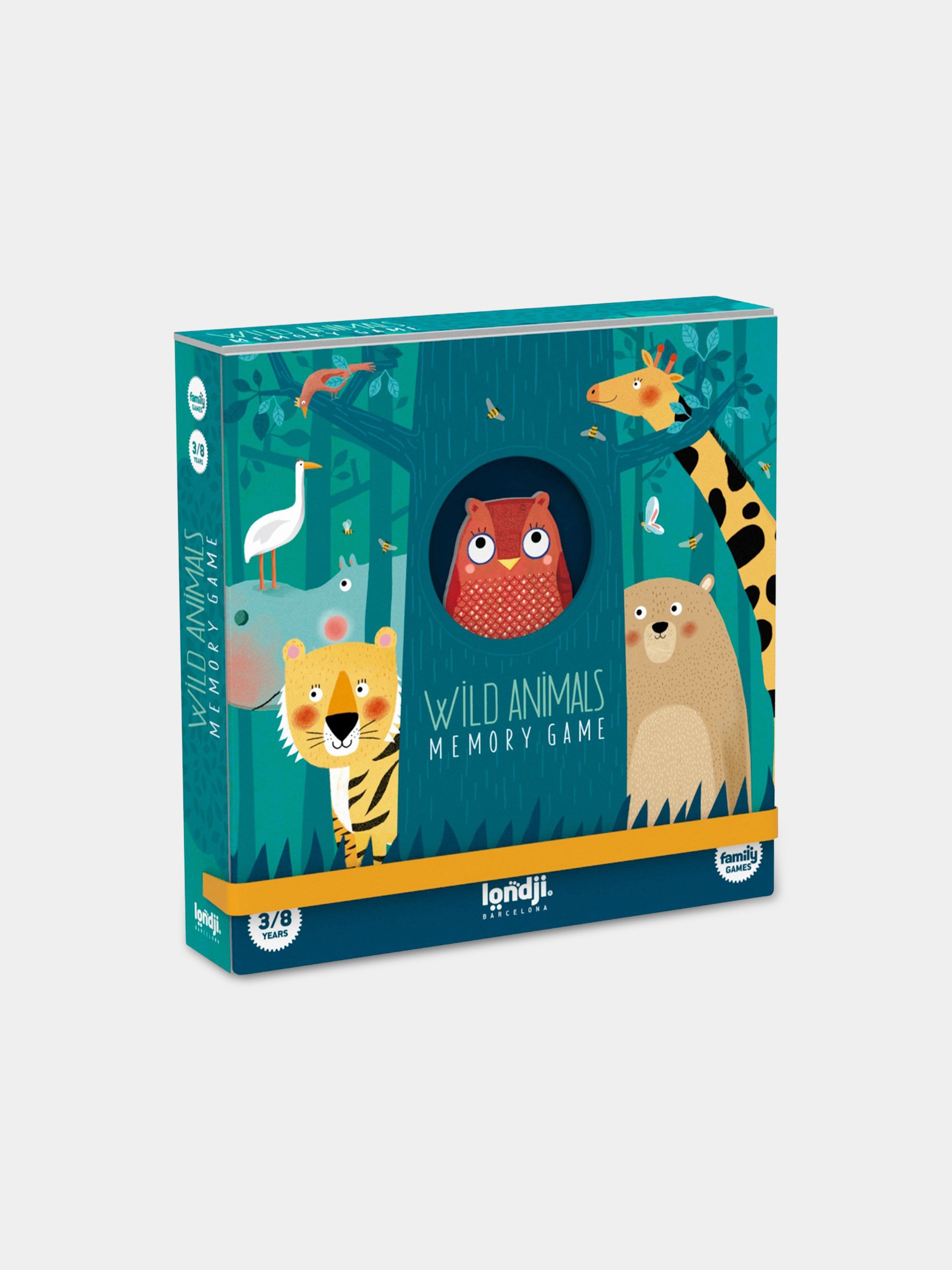 Londji Gioco di Carte Memory Wildlife - Include 32 carte illustrate! unisex  (bambini)