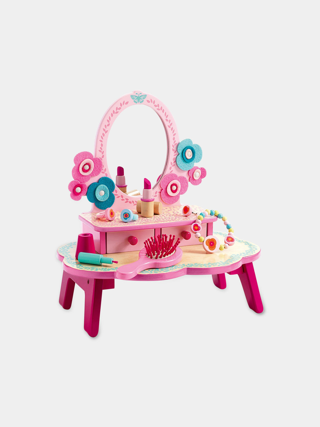 Pink dressing table for girl