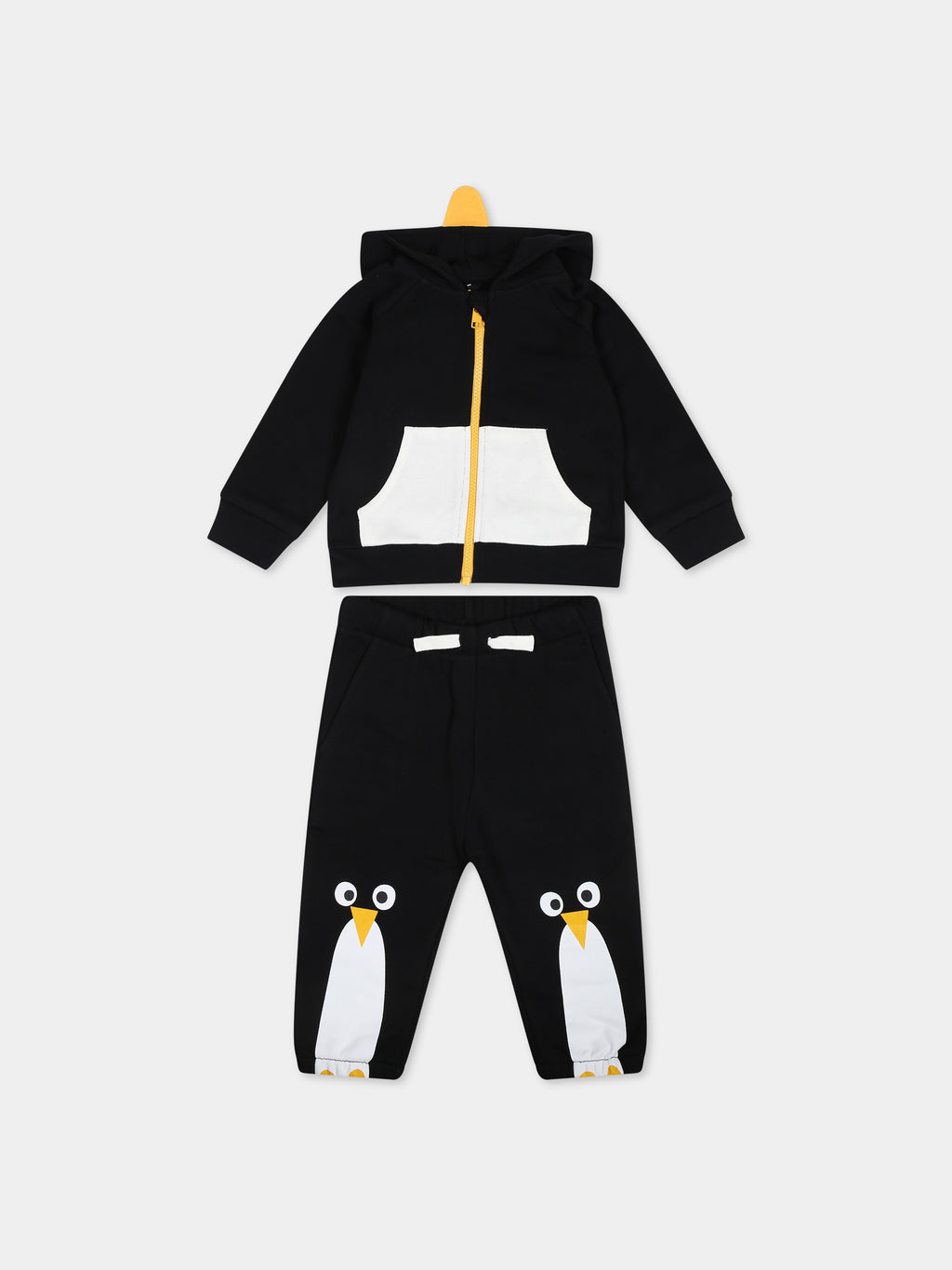 Black suit for baby boy with print