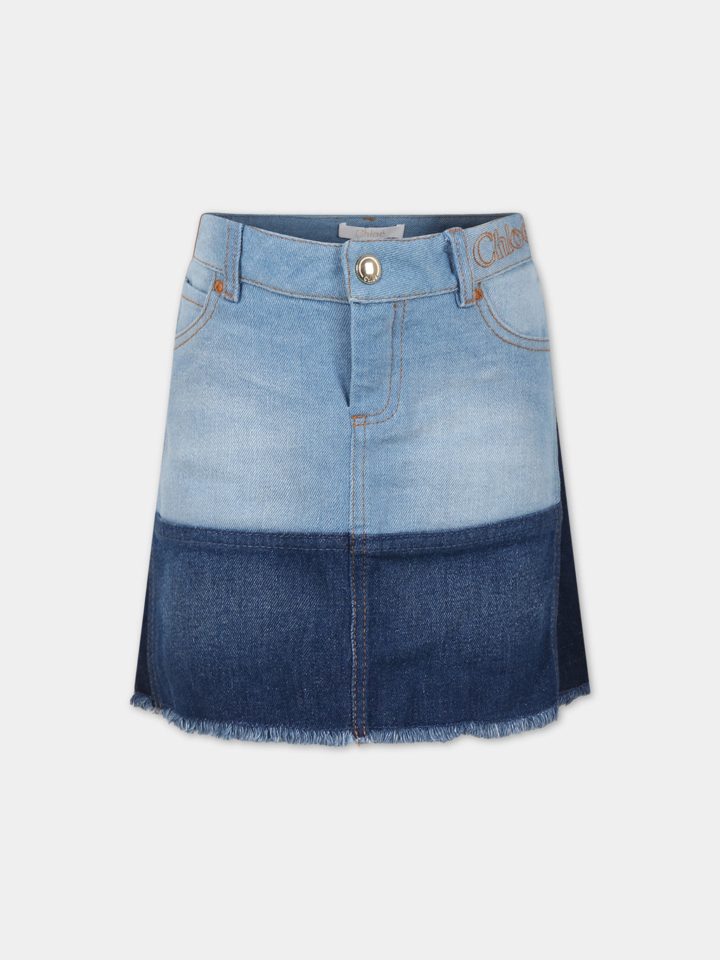 Casual blue skirt for girl