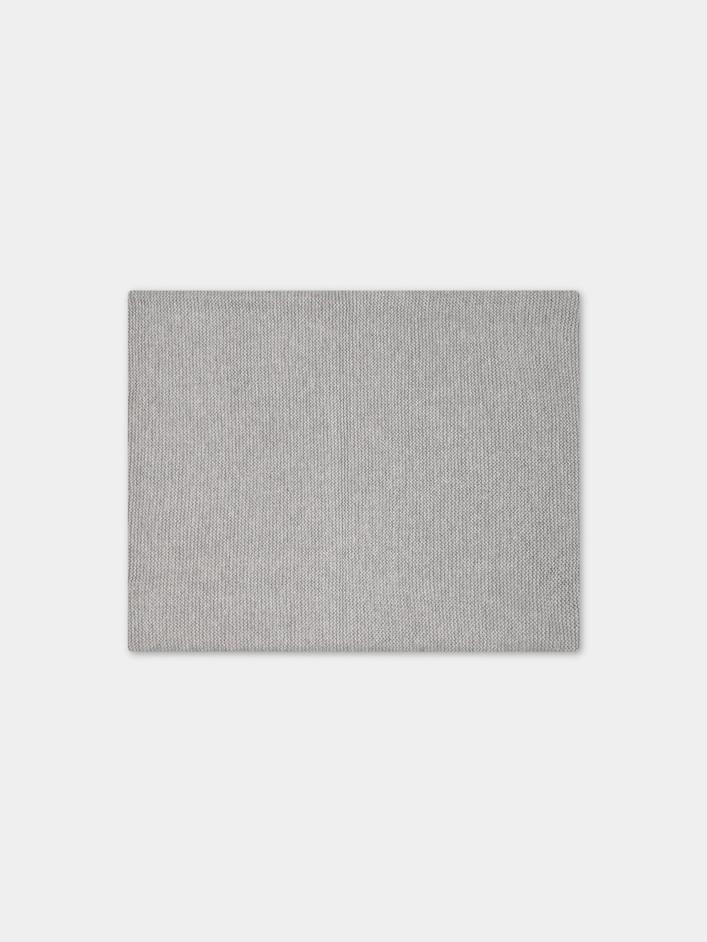 Grey blanket for baby kids with logo