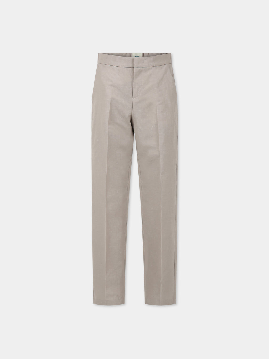 Grey trousers for boy with logo