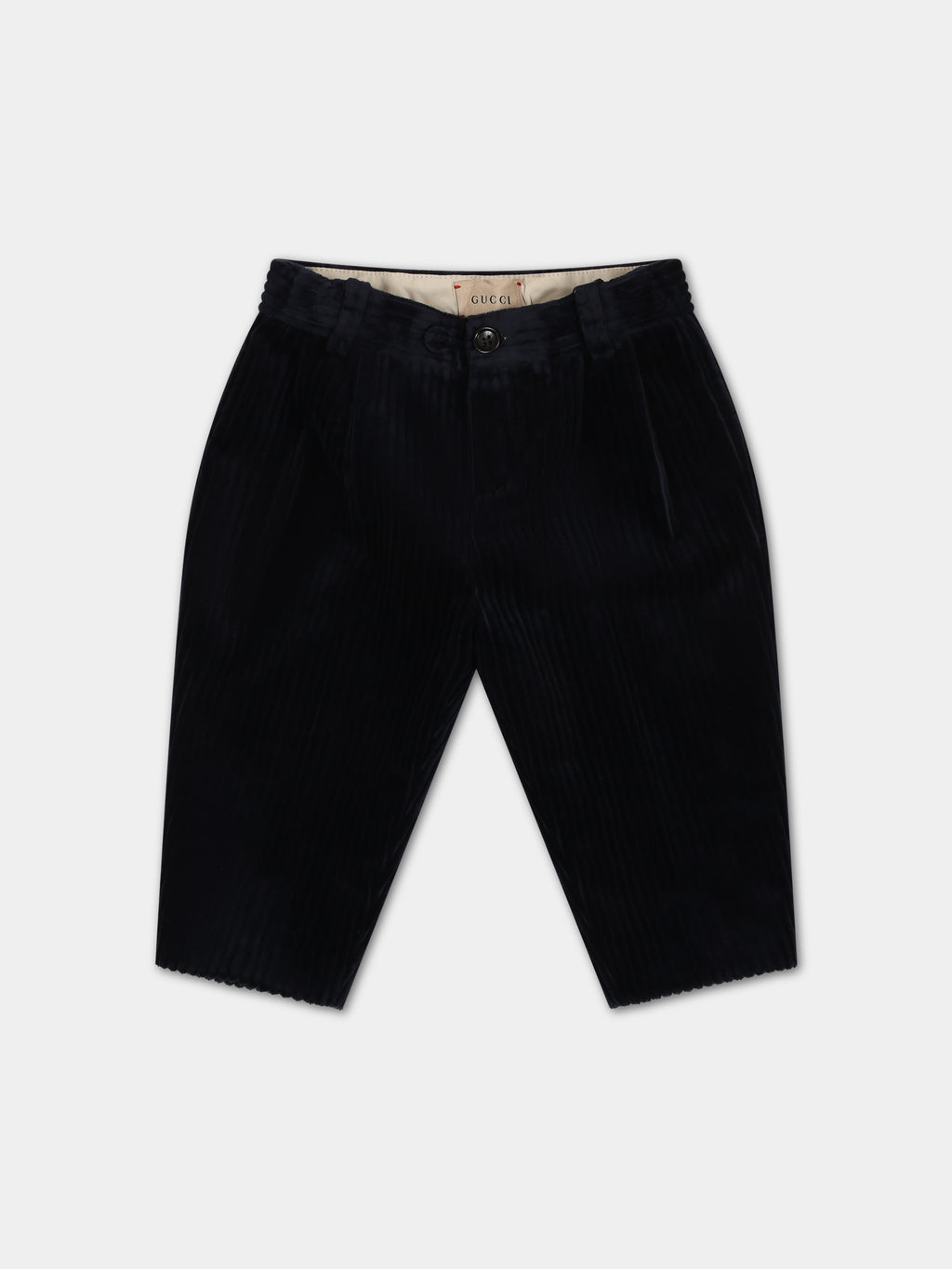 Blue trousers for baby boy with double G
