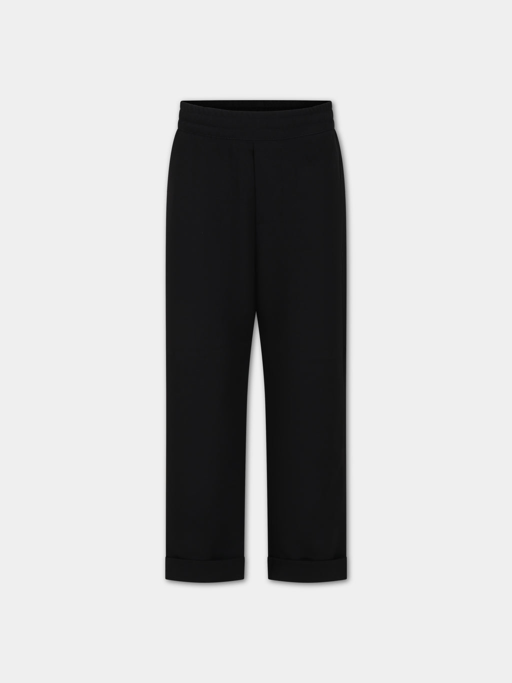 Black trousers fro boy with logo
