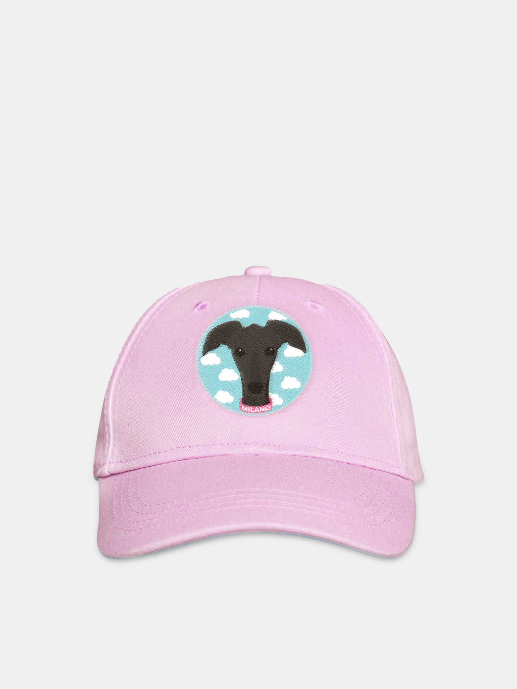 Pink cap for kids with Milan
