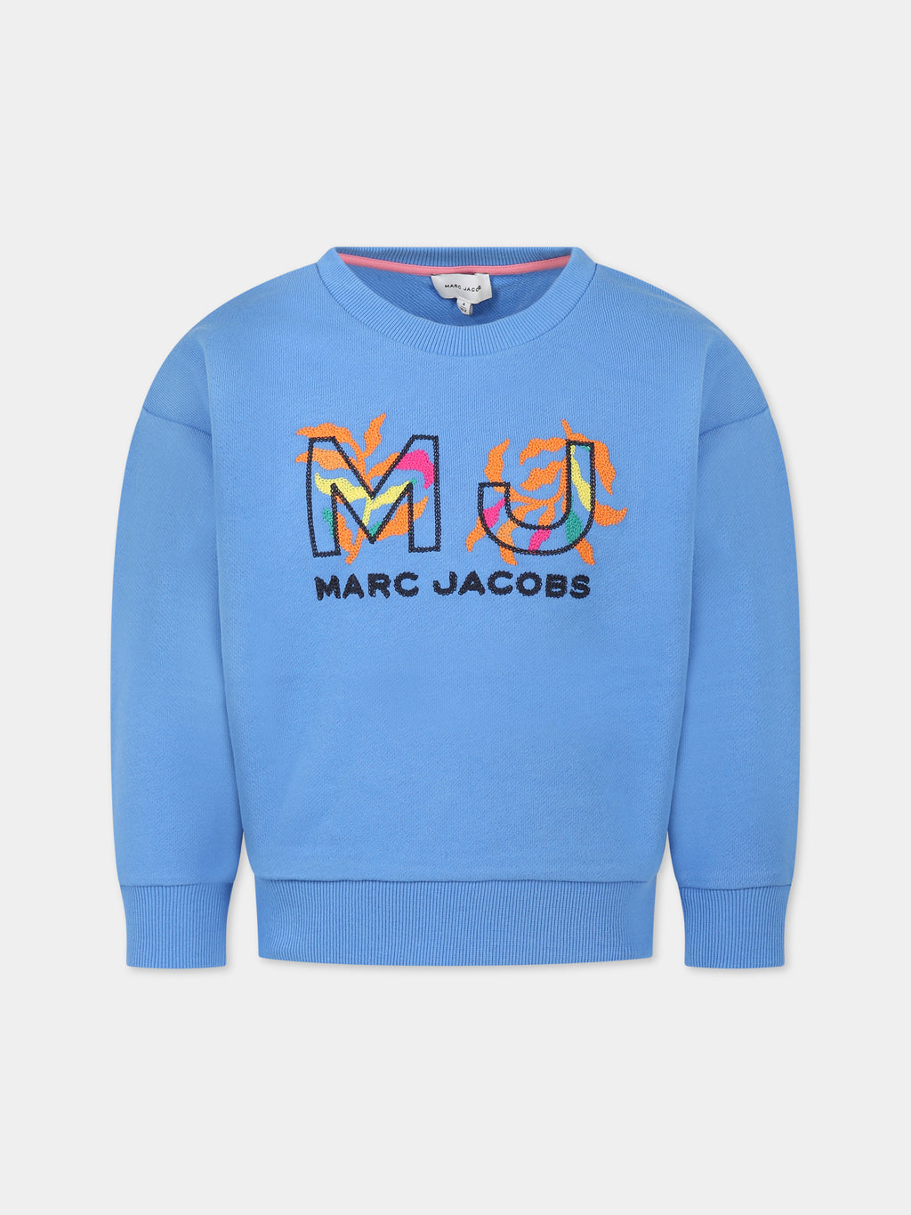 Blue sweatshirt for girl with logo