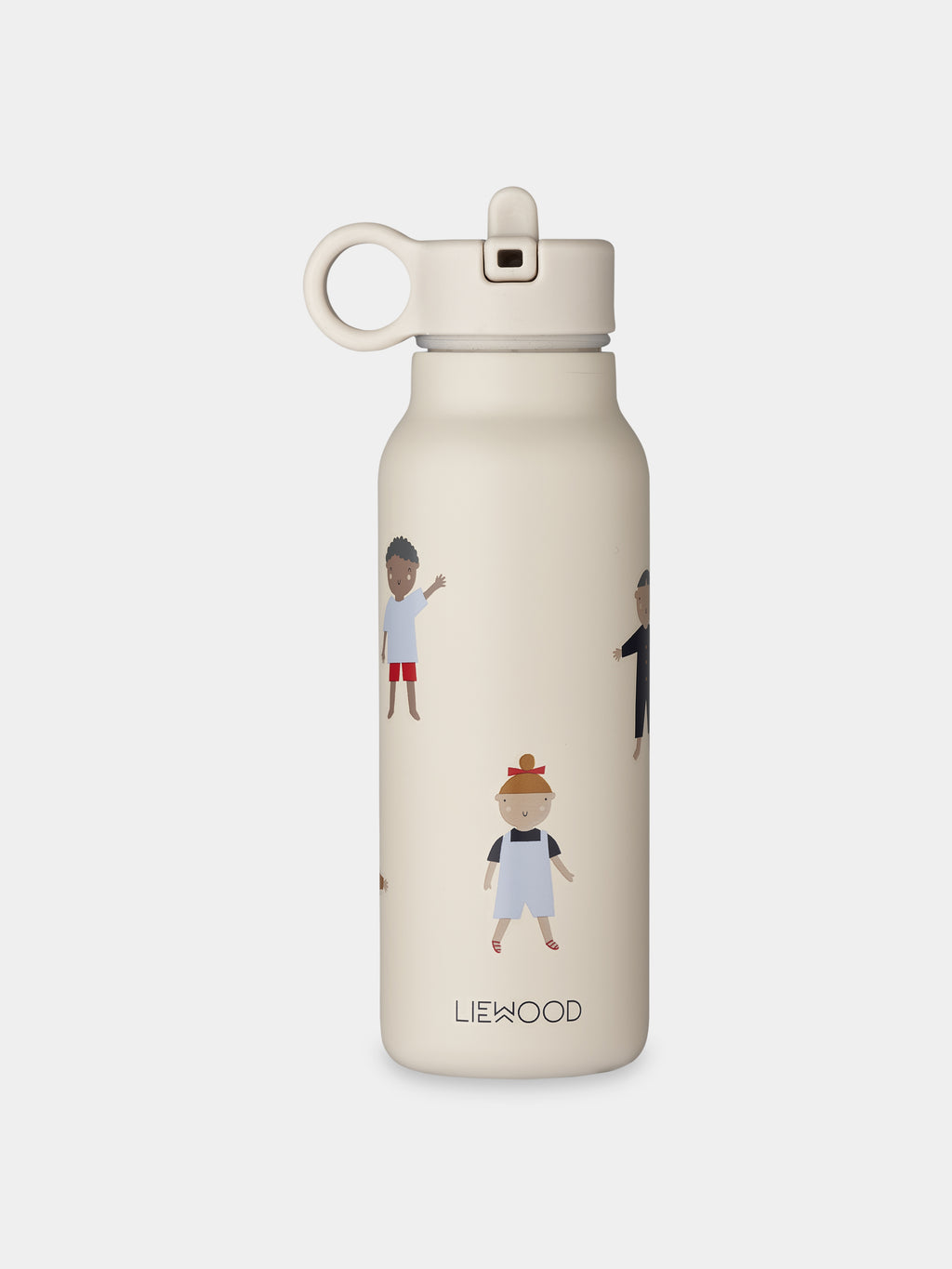 Ivory thermal bottle for kids with print