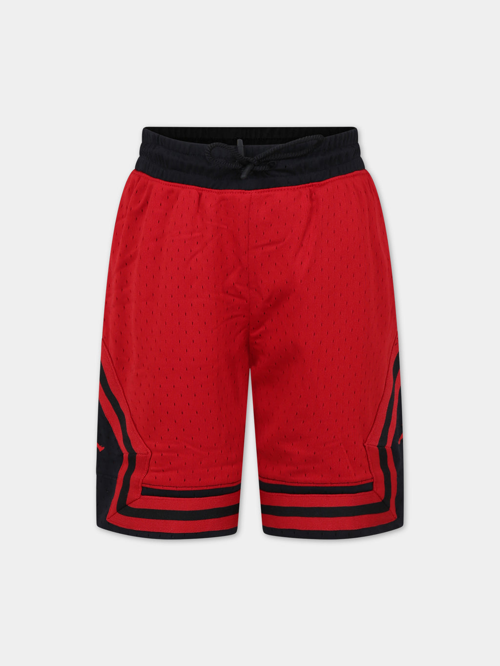 Shorts bordeaux per bambino con stampa