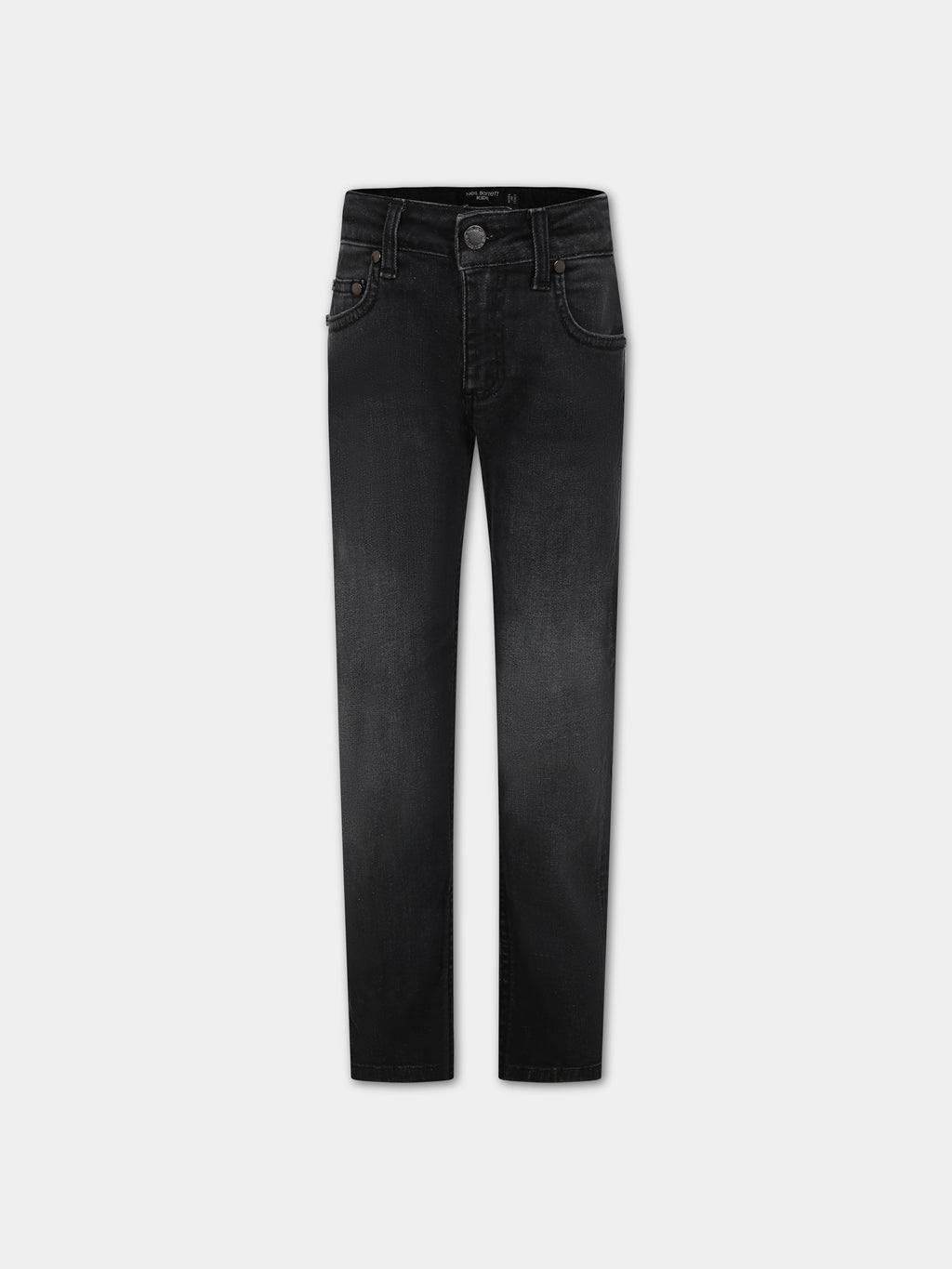 Black jeans for boy with logo