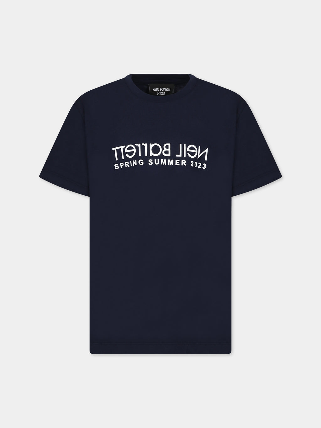 Blue t-shirt for boy with logo