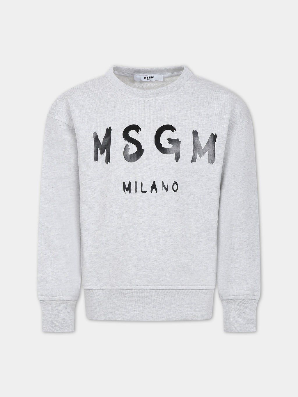 Grey sweatshirt for kids with logo