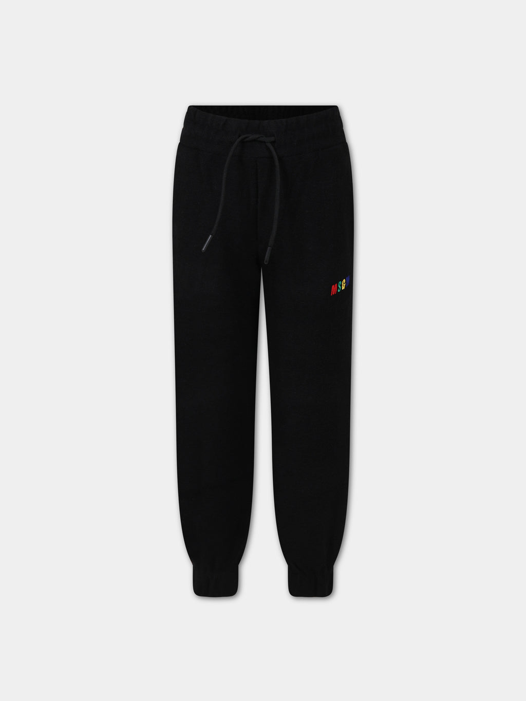 Black trousers fro kids with logo