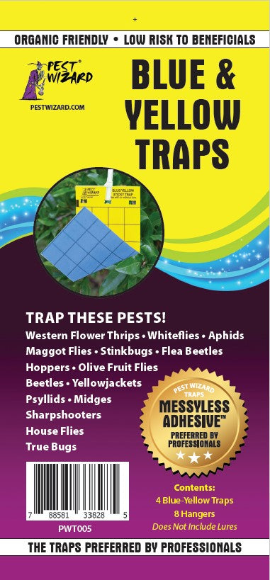 Pest Wizard | Green Sticky Traps, 4 Pack | ARBICO Organics