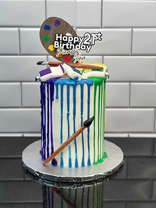 Custom Painters Cake Topper