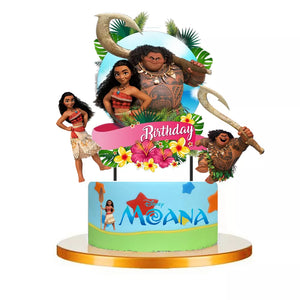 Cartoon Moana Theme Birthday Party Movie theme Cupcake Toppers Party Supplies - EtherealBe