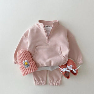 Baby Boy Girl Clothes Set Infant Kids Cotton Tops Jacket Pants Suit Toddler Boys Sweatshirt Trousers Clothing 2pcs/set Tracksuit - EtherealBe