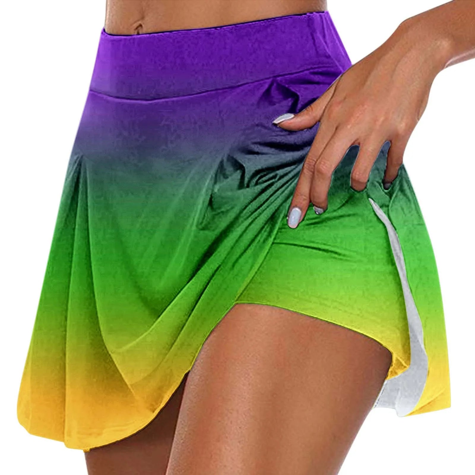 Skirts for Women Womens Daily Casual Workout Printed Skirt Tennis Yoga Sport Active Skirt Shorts Skirt Full Skirt