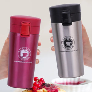 500ml water bottle Thermos Coffee Mug Double Wall Stainless Steel Tumbler Vacuum Flask Bottle Thermo  Travel Free Shipping - EtherealBe