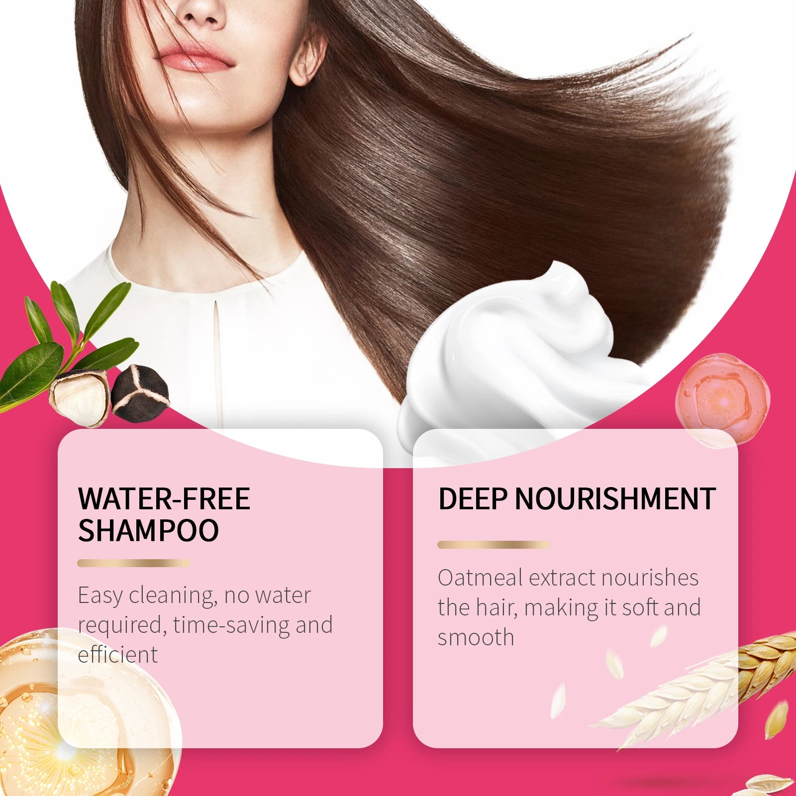 EELHOE No Wash Shampoo Fluffy Volumizing Dry Shampoo Free Air and Fluffy Spray Refreshing Oil Control Hair Care Styling Spray