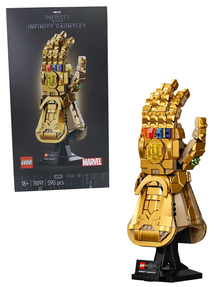 LEGO 76191 Marvel Infinity Gauntlet Collectible Building Kit; Thanos Right Hand Gauntlet Model with Infinity Stones (590 Pieces)