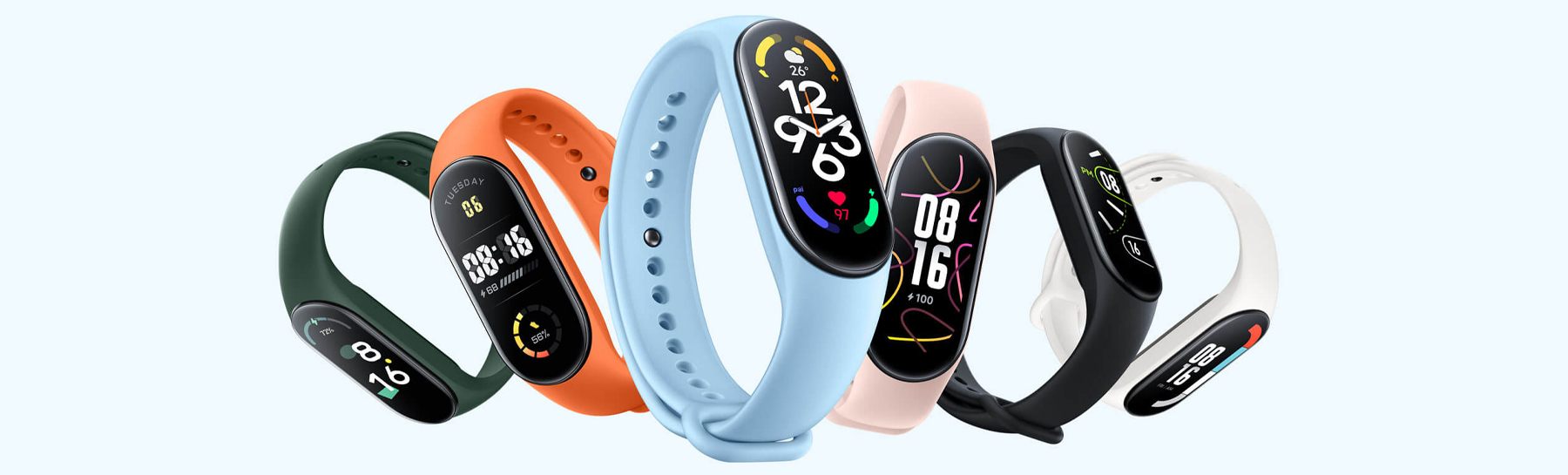 Summer form factor with Xiaomi smart wristbands