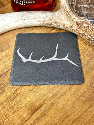 Elk Antler Stone Coasters (2 pack) - Northern Tines USA
