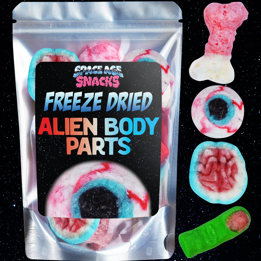 The UFO Pack- Premium Freeze Dried Candy Variety Pack with 9 Kinds of  Freeze Dried Candy - Cosmic Crunchies, Sour Cosmic Crunchies, Moon Clouds,  Space