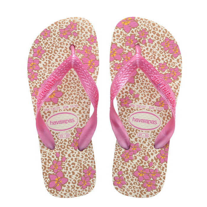 Havaianas Flores White Orchid Rose Flip Flops | Cheeky Little Soles