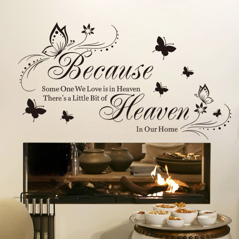 2016 Hot New PVC wall sticker stickers home decoration Butterfly Chara ...