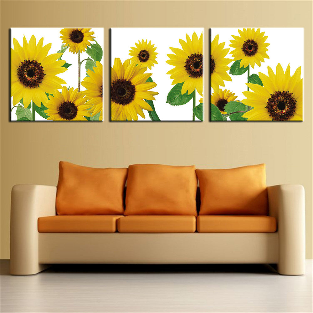 The Most Famous Living Room Painting Wall Art Picture Flower Sunflower ...