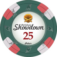 Showdown 13.5 Gram Clay Poker Chip Sample Pack - 12 Chips – Poker Chip  Lounge