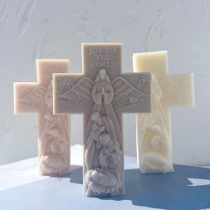 Holy Family Cross Candle Mold Silicone - Candles molds