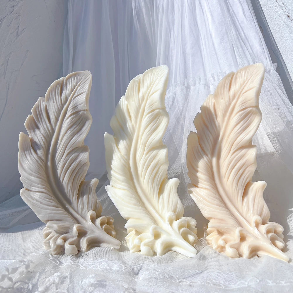 Feather Candle Mold Silicone