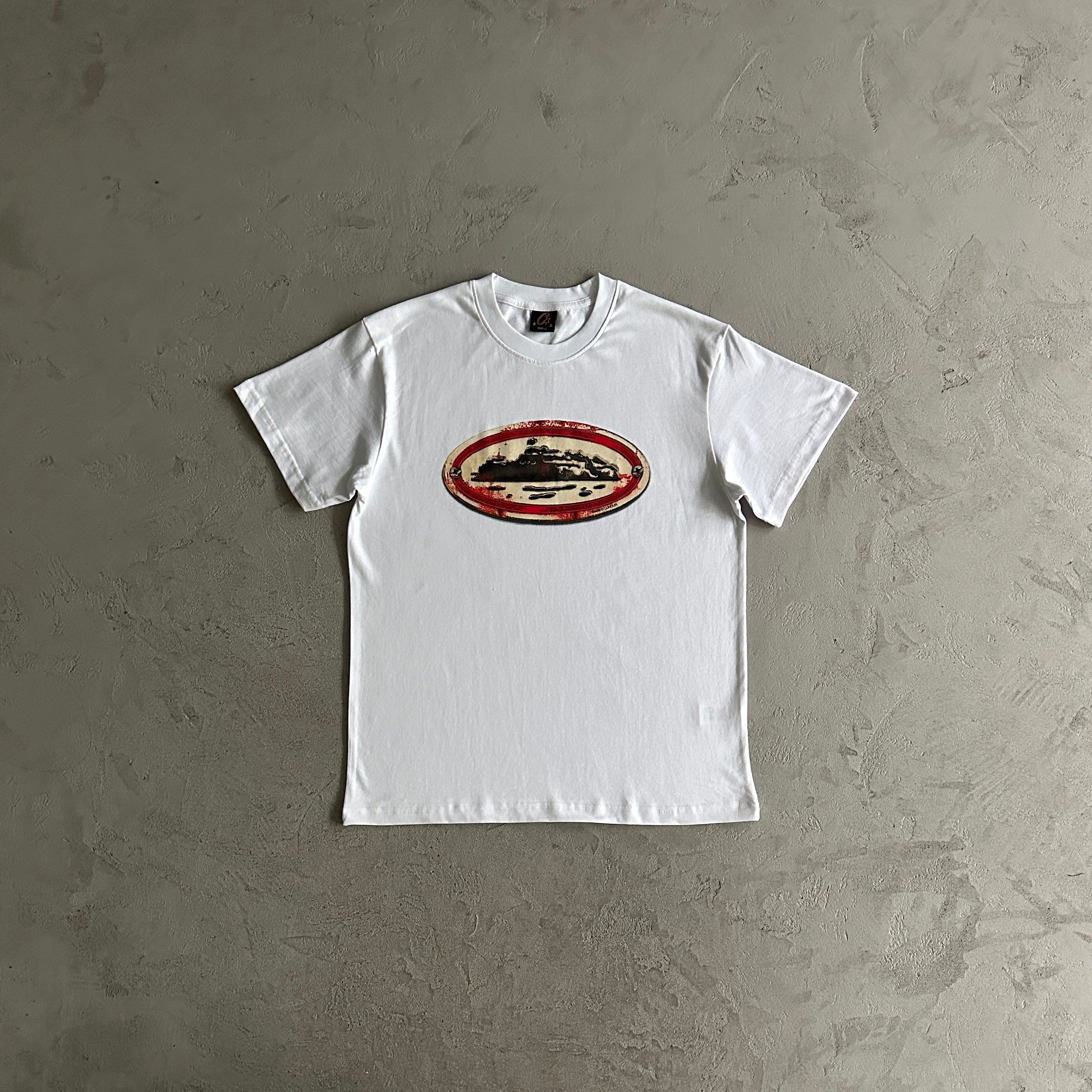 rusty alcatraz tee -white