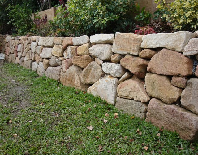 Hand Placed Sandstone Retaining Walls costs