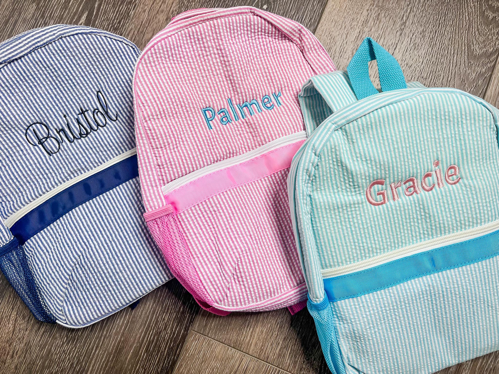 PREORDER: Custom Seersucker Backpacks & Lunchboxes 6.23.25 osym