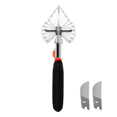 The set includes additional spare sharp, heavy-duty replaceable blade
