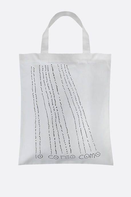 10 Corso Como Large Fish-Print Transparent Tote Bag - White
