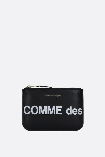 logo print smooth leather small pouch – 10corsocomo