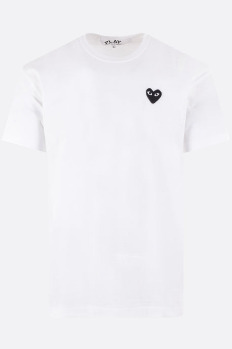 Comme des Garcons Play- Logo Cotton T-Shirt- Man- S - White