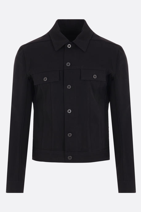 Louis Vuitton Cropped Denim Jacket BLACK. Size 44