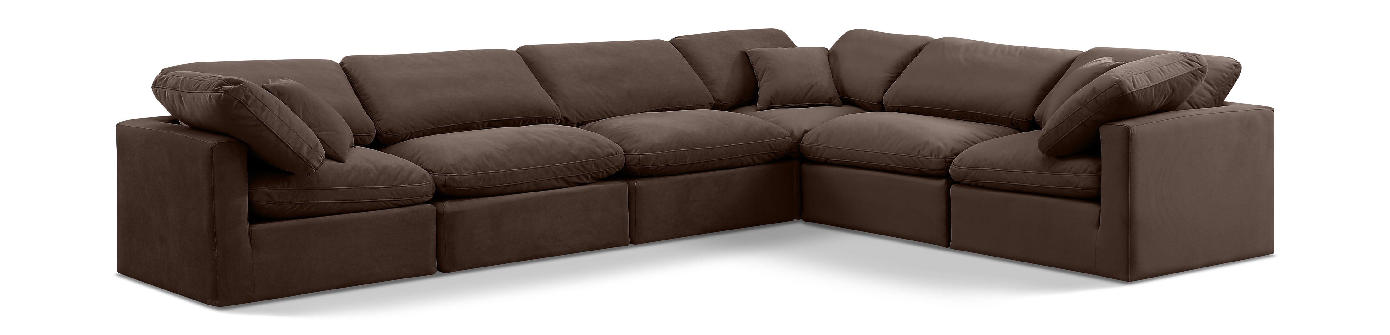 Velvet 6 Piece Modular Corner Sectional for a Luxurious Indulgence
