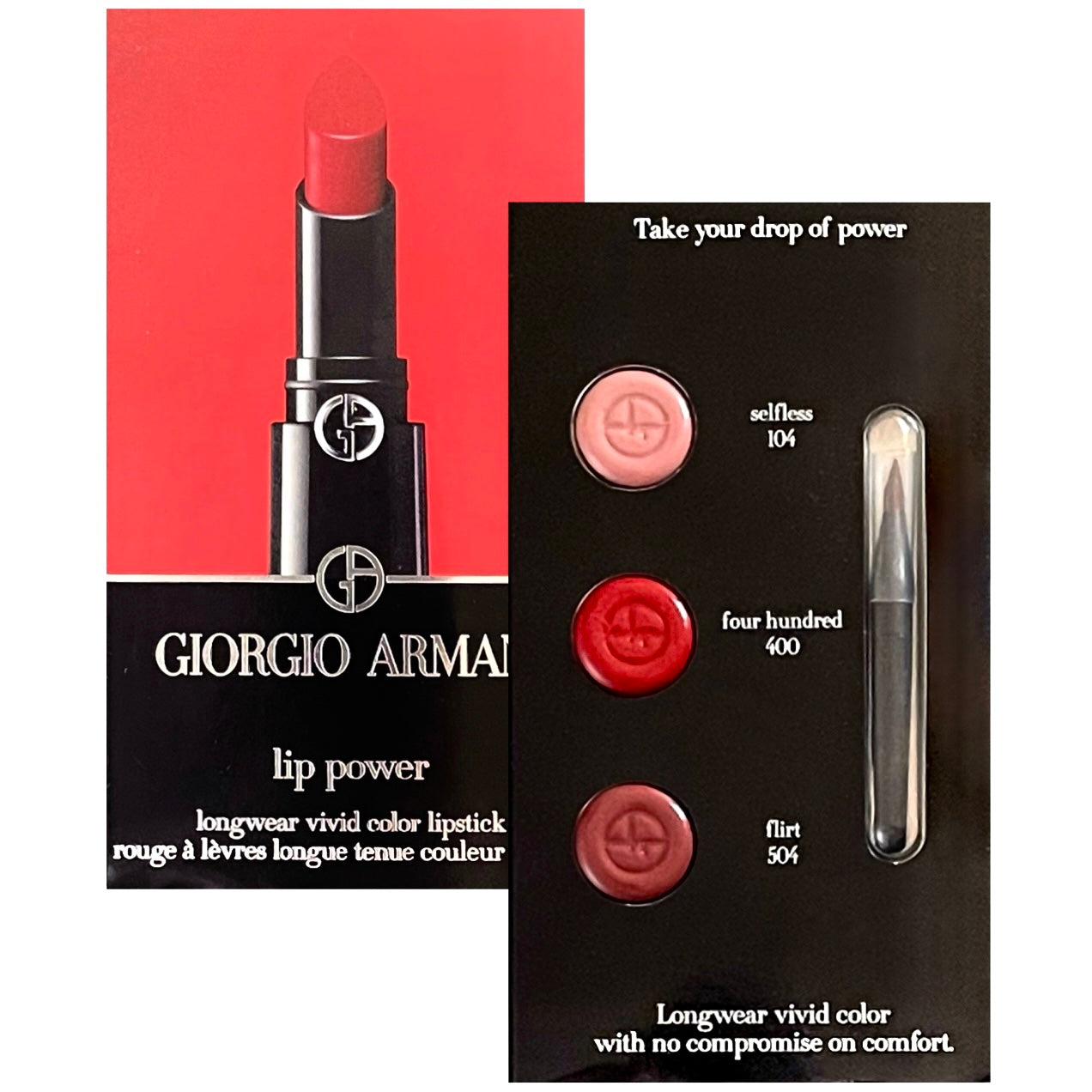 Armani Beauty Lip Power Satin Lipstick Sample – VanityGloss