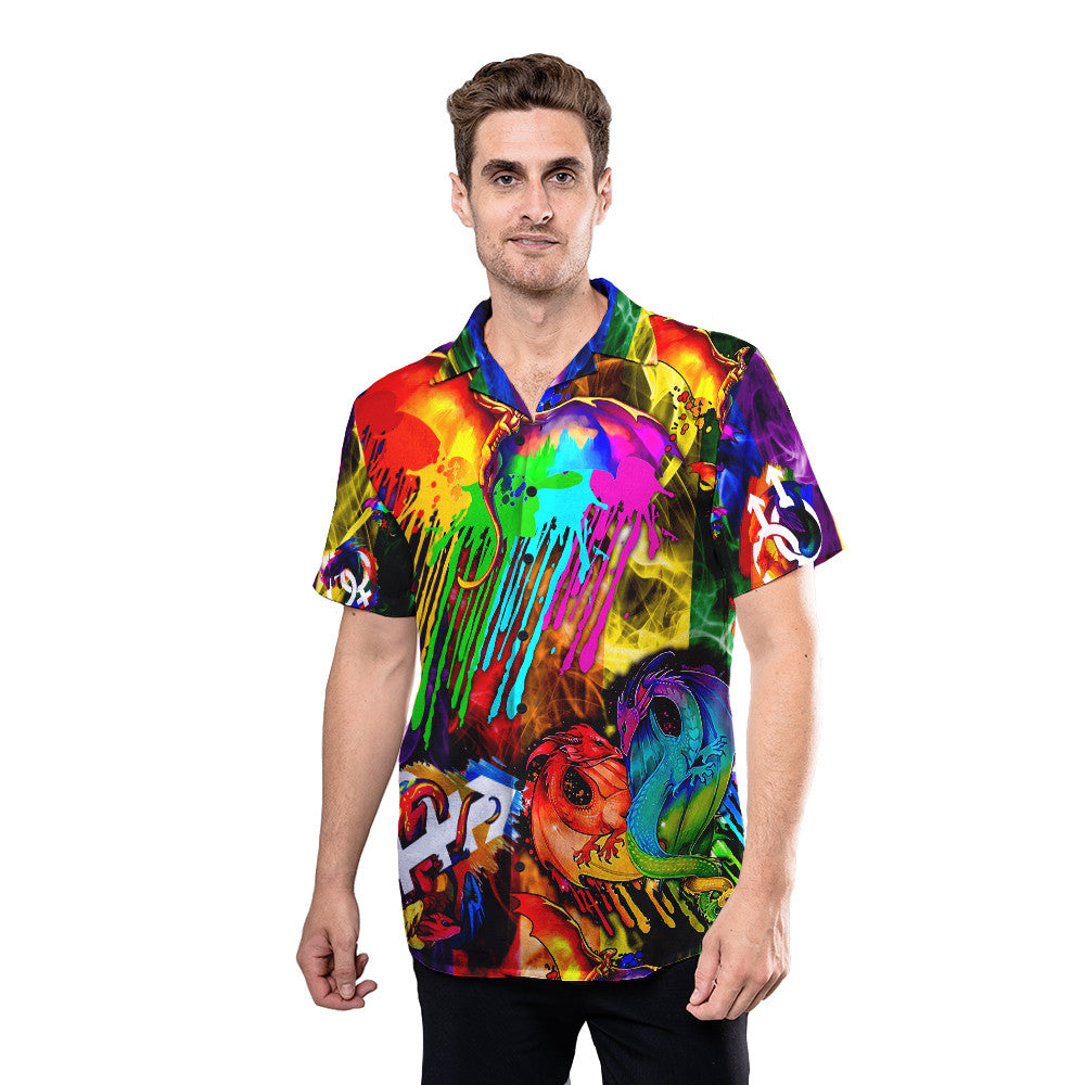 Lgbt Don't Be Afraid To Show Your True Color Hawaiian Shirt