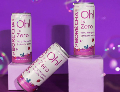 Borecha Zero Sugar Kombucha Seltzer